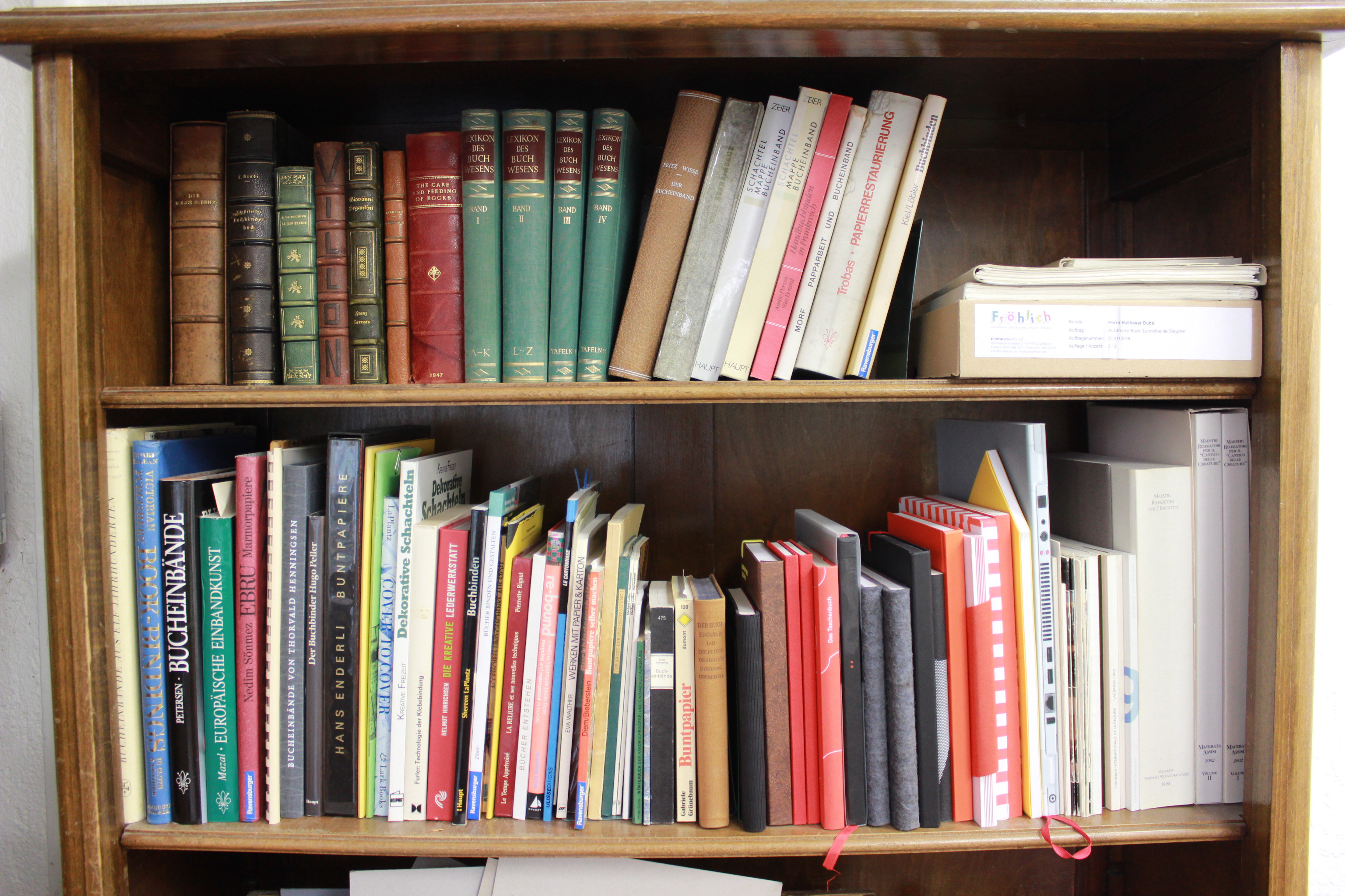 Der Vorstand des Vereins Freunde des Buchbindens.